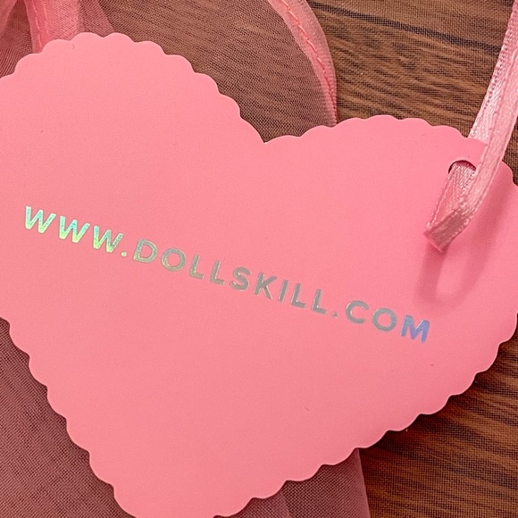 pink mesh button up short sleeve top - Picture 3 of 4